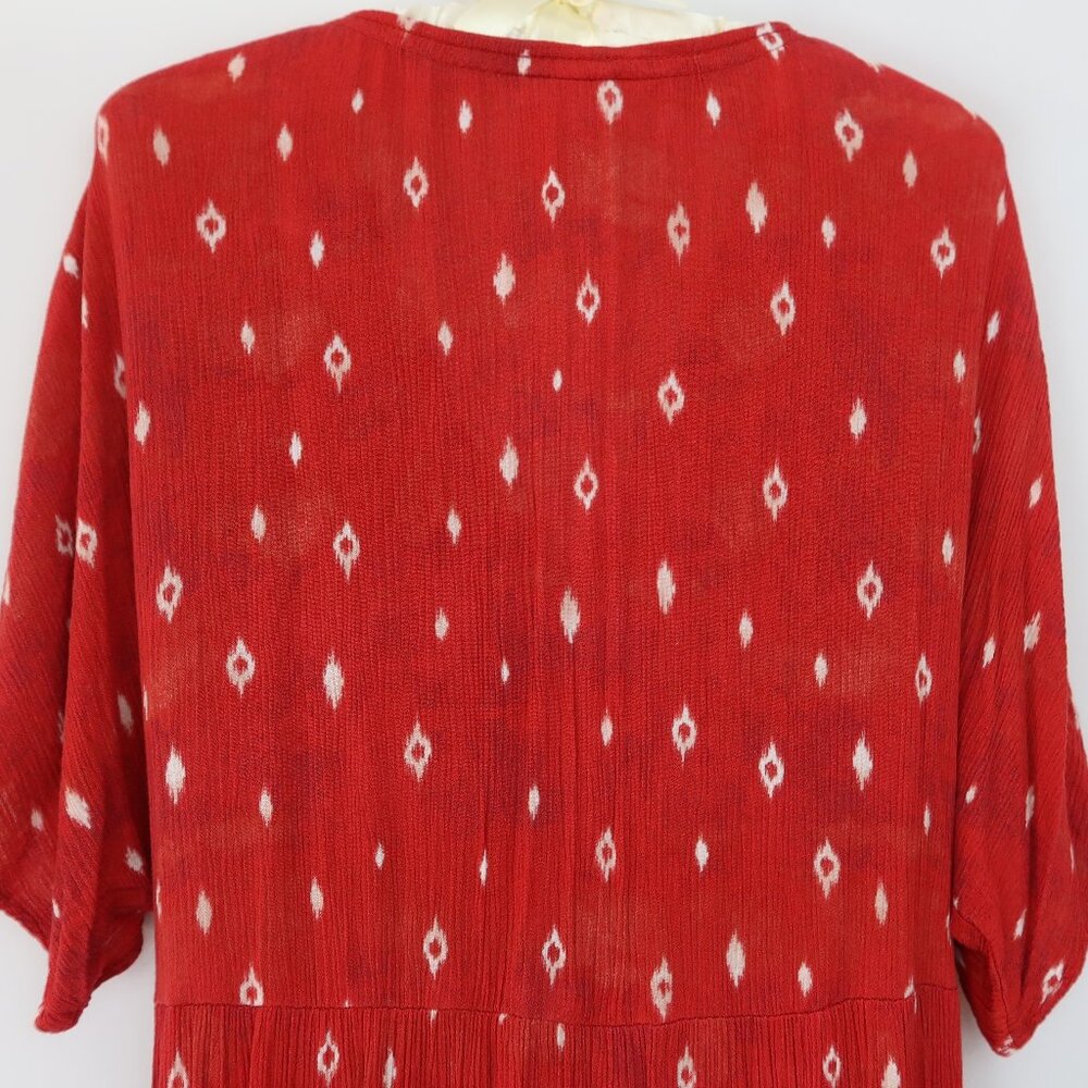 Knox Rose Midi Dress Sz S Coastal Boho Beach Western Cottagecore Prairie Batwing - Picture 8 of 12